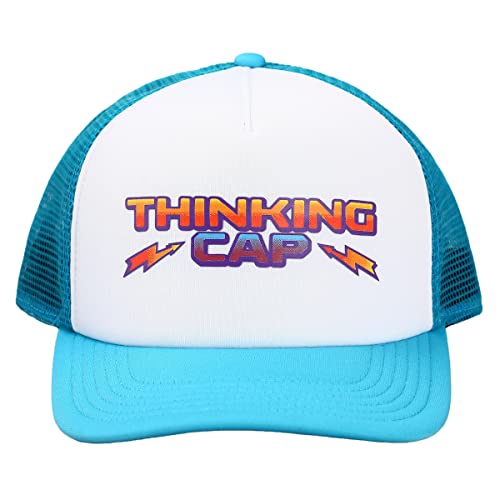 Bioworld Stranger Things Netflix Series Blue & White Thinking Hat Trucker Hat