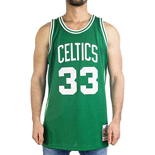 Mitchell & Ness Boston Celtics Larry Bird 33 Kelly Green Replica Swingman Jersey 2.0 NBA HWC Basketball Trikot