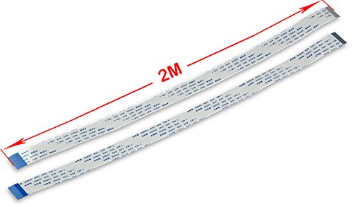 UCTRONICS for Raspberry Pi Camera Cable, Ribbon Flat FFC Camera Cable for Raspberry Pi 15pin 1.0mm Pitch 200cm 6.56ft (Pack of 2)