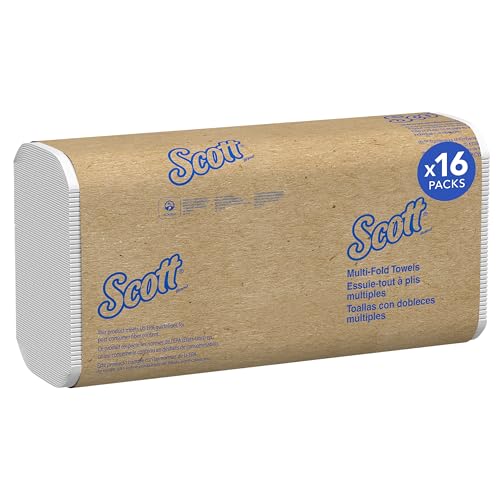 Scott Professional MultiFold Paper Towel, 250 Sheets (Pack of 16), White, 4000 Count