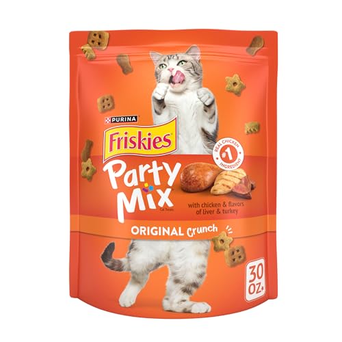 Purina Friskies Cat Treats, Party Mix Original Crunch - 30 oz. Pouch