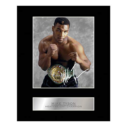 iconic pics Mike Tyson Signed Mounted Photo Display Heavyweight Champion #03 Printed Autograph Gift Picture Print