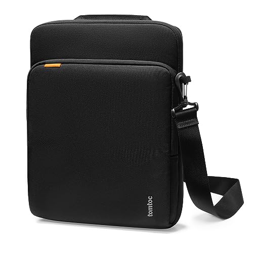 tomtoc 360 Protective Laptop Shoulder Bag Designed for 14-inch MacBook Pro M3/M2/M1 Pro/Max, 13.8'' 2024 Surface Laptop AI PC, Water-Resistant Well-Organized Accessory Sleeve Case with Handle