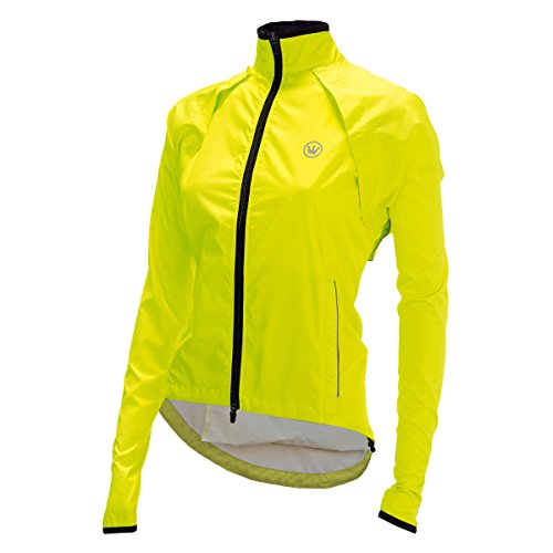 CANARI Women's Optima Convertible Cycling/Biking Jacket/Vest, Killer Yellow, Small