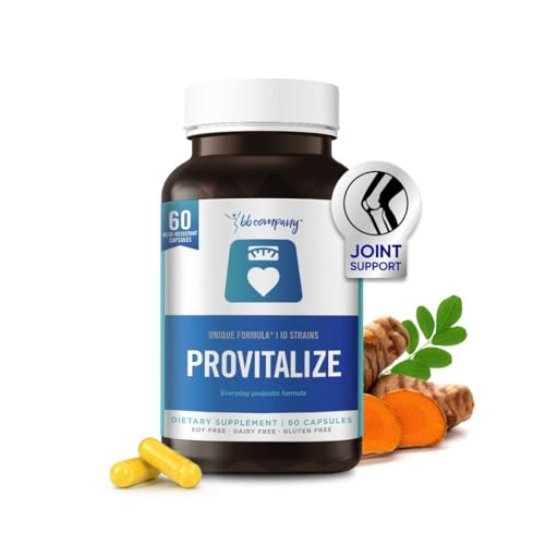 BB Company Provitalize | Probiotics for Women Digestive Health, Menopause, Joint Support | Sexy Midsection Curves, Bloat | Turmeric Curcumin | Packaging Vary | Formerly Better Body Co. (60 Ct)