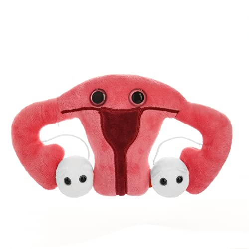 GIANTmicrobes Uterus Plush Toy, Uterus Stuffed Animal, Uterus Gifts, Uterus Plush, Hysterectomy Gifts, Endometriosis Gifts, Gynecologist Gifts,Obgyn Gifts, Feminist Gifts, Fertility Gift,Get Well Gift