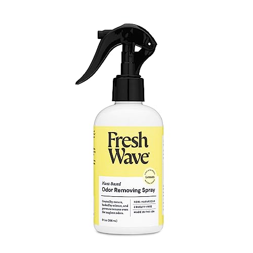 Fresh Wave Lemon Odor Eliminator Spray & Air Freshener, 8 oz. | Odor Absorbers for Home | Safer Odor Relief | Natural Plant-Based Odor Eliminator | For Furniture, Fabrics & Trash