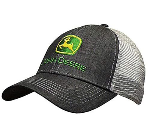 John Deere Men's Standard Baseball, Charcoal, One Size