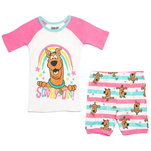 Scooby-Doo Toddler Girls Pajama Shirt & Shorts Multicolor/White 3T
