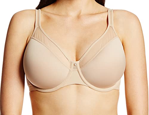 Bali Women's One Smooth U Ultra Light Illusion Neckline Underwire Bra, Nude,38C