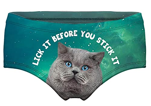 JINKAIJIA Women's Fashion Flirty Sexy Funny Naughty Animal 3D Printed Cute Low- rise Underpants Single Party Gifts briefs(NK004 XXL)