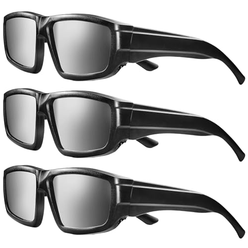 2024 Solar Eclipse Glasses 3 Pack CE and ISO Certified Solar Eclipse Observation Glasses for Direct Sun Made in USA