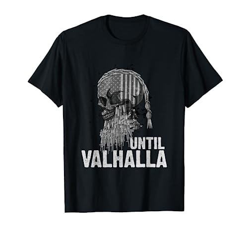 Until Valhalla Viking US Flag Vintage Shirt-Til Valhalla T-Shirt