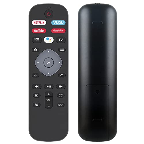 URMT26RST004 Voice Replacement Remote fit for Philips TV 65PFL5504/F7 65PFL5604/F7 65PFL5704/F7 65PFL5766/F7 50PFL5766/F7 43PFL5766/F7 55PFL5766/F7 50PFL5806/F7 32PFL5505/F7 75PFL5704/F7 65PFL5604/P7