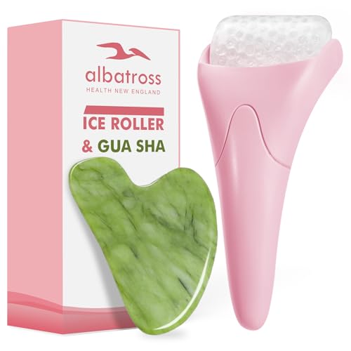 Ice Roller for Face,Gua Sha Facial Tools, Skin Care for Face Wrinkles and Puffiness, Self Facial Massage Tools