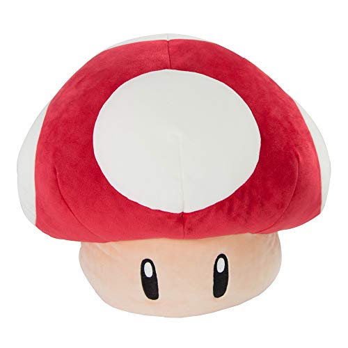 Club Mocchi- Mocchi- Nintendo Super Mario Plush - Mushroom Plushie - Collectible Squishy Plushies - 15 Inch