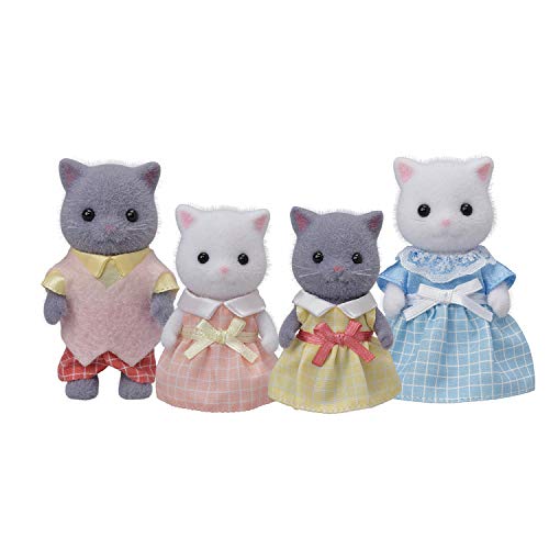 Calico Critters Persian Cat Family - Set of 4 Collectible Doll Figures for Children Ages 3+