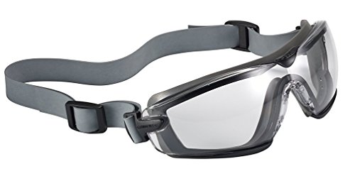 Bolle Safety Cobra TPR Safety Glasses, Black & Grey Frame, Clear Lenses