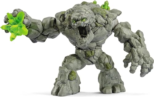 Schleich ELDRADOR CREATURES — Stone Monster, Durable and Detailed Monster Toy with Movable Arms and Rotating Torso, Fantasy Toys for Boys and Girls Ages 7+, 9.3 x 17.7 x 12 cm