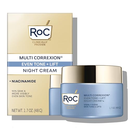RoC Multi Correxion 5 in 1 Restoring/Anti Aging Facial Night Cream with Hexinol, 1.7 Ounces (Packaging May Vary)