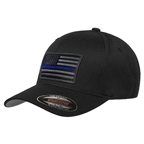 Thin Blue Line USA Flexfit Subdued Hat Blake and Blue Small/Medium