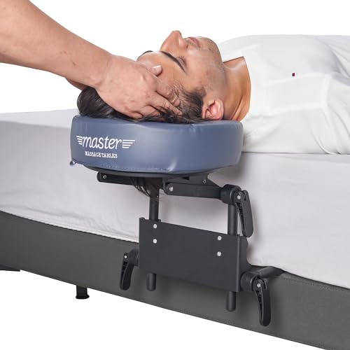 Master Massage Home Mattress Top Massage Kit Adjustable Headrest & Face Cushion Family Use Massage Equipment Black and Blue