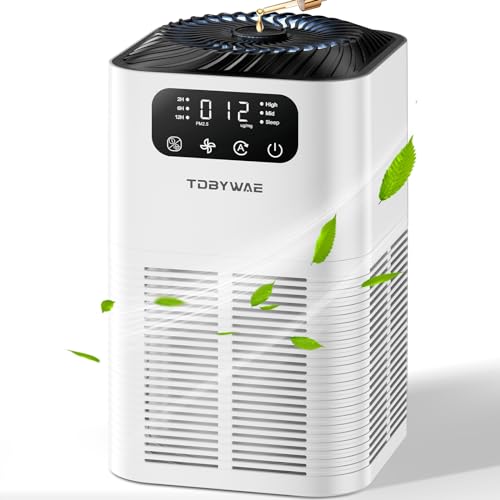 Air Purifiers for Home, TDBYWAE Air Purifiers for Home Large Room Up to 1076Ft², H13 True HEPA Air Filter with Fragrance Sponge, 25dB Quiet Air Purifiers for Bedroom Smoke Pet Dander Dust Pollen Odor