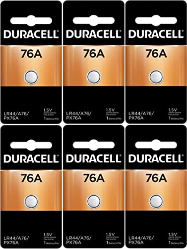 Duracell LR44 Duralock 1.5V Button Cell Battery, (6 Count)
