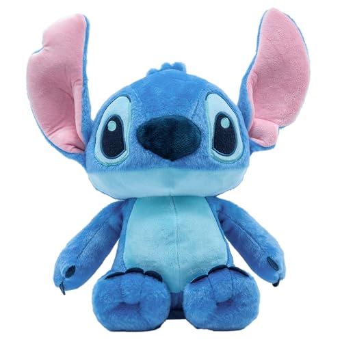 Disney Baby Lilo & Stitch Soft Huggable Stuffed Animal Cute Plush Toy for Toddler Boys and Girls, Gift for Kids, Blue Stitch 15 Inches