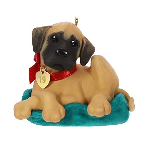 Hallmark Keepsake Christmas Ornament 2019 Year Dated Puppy Love Dane Dog,