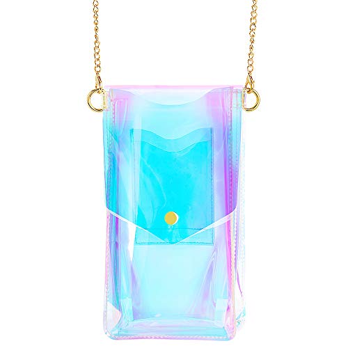 Lumee Crossbody Tech Bag - Touch Screen Friendly - Holographic