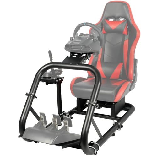 Dardoo G920 Racing Simulator Cockpit Sim Racing Cockpit Fits for Logitech G920 G29 G923,Thrustmaster T818 T248X T248 T300 T150 TX Xbox PS5, Fanatec,Racing Simulator without Wheel Pedal Shifter Seat