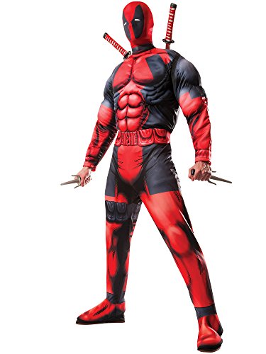 Rubie's unisex adult Rubie's Men's Marvel Universe Classic Muscle Chest Deadpool sized costumes, As Shown, Extra-Large US