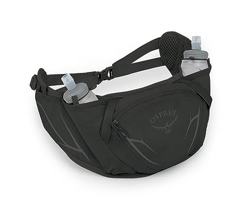 Osprey Duro Dyna Hydration Waist Pack with Hydraulics Soft Flasks for Running, Dark Charcoal Grey