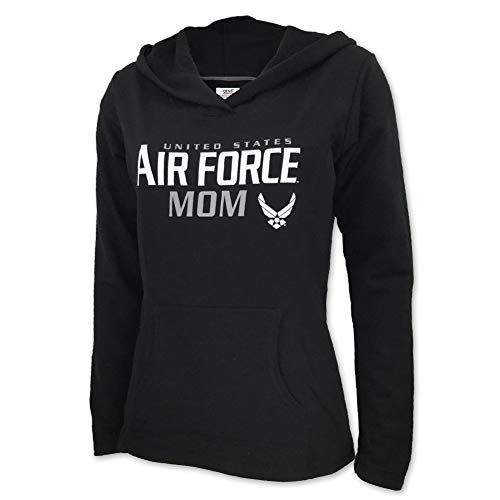 Armed Forces Gear Ladies United States Air Force Mom Hood (Black), Medium, Black