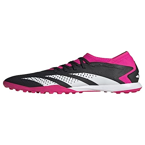 adidas Unisex Predator Accuracy.3 Turf Soccer Shoe, Black/White/Team Shock Pink, 11.5 US Men