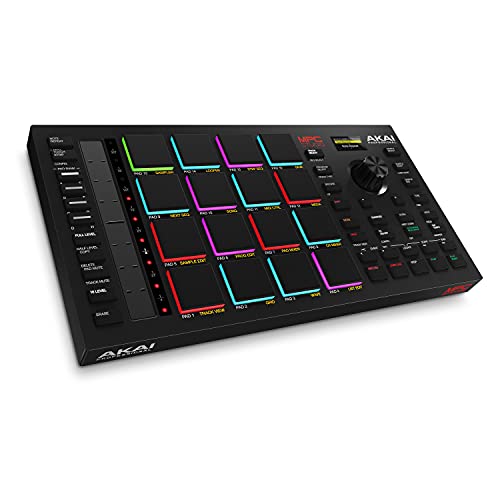 Akai Professional MPC Studio MIDI Controller Beat Maker with 16 Velocity Sensitive RGB Pads, Full MPC 2 Software, assignable Touch Strip & LCD Display