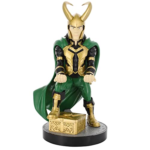 Exquisite Gaming Cable Guys: Marvel Loki Phone Stand & Controller Holder - Officially Licenced Figure, Small
