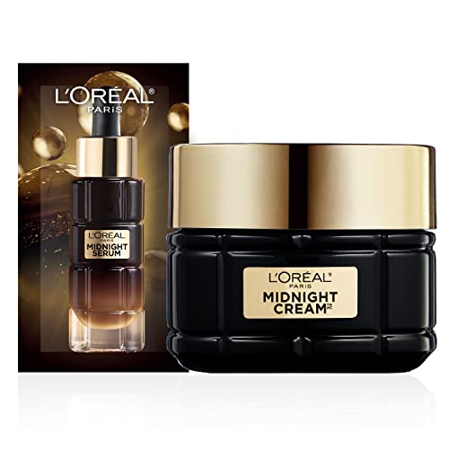 L'Oreal Paris Age Perfect Anti-Aging Midnight Cream, Reduce Wrinkles & Firm 1.7oz + Serum Sample