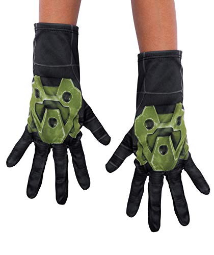 Halo Infinite Master Chief Gloves, Kids Costume Accessories, Child Size Video Game Inspired Cloth Hand Coverings