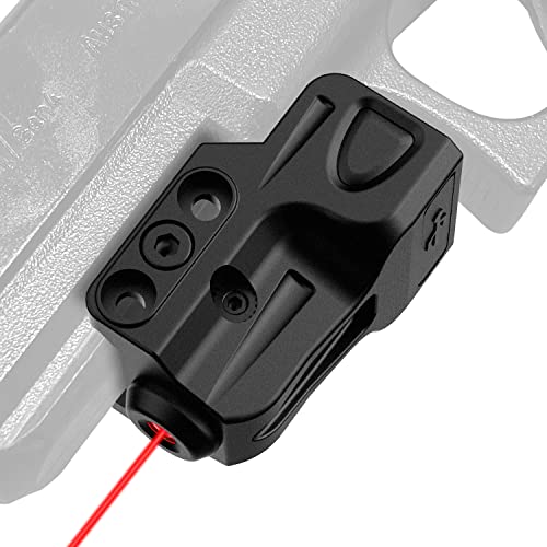 Gmconn Mini Tactical Laser Sights Ultra Low Profile Laser Gun Sight for Pistols, Fit Picatinny Rail, USB Rechargeable, Lightweight (Red Laser)