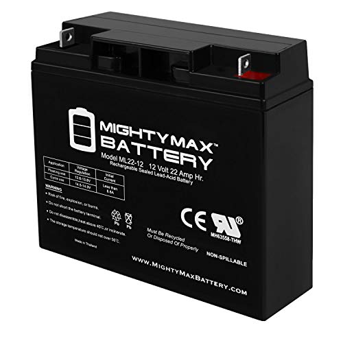 ML22-12 - 12 Volt 22AH SLA Battery - Mighty Max Battery Brand Product