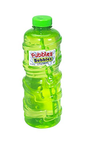 Fubbles Bubbles Solution and Refill | for Kids Ages 3+ | Includes 32oz Fubbles Bubbles Solution and Bubble Wand (Colors May Vary)