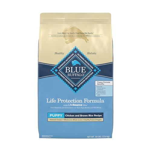 Blue Buffalo Life Protection Formula Natural Puppy Dry Dog Food, Chicken and Brown Rice 30-lb