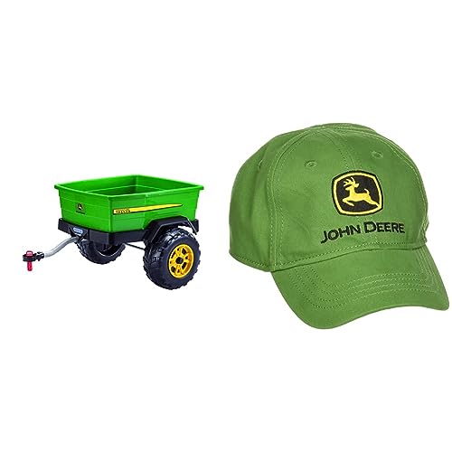 Peg Perego John Deere Adventure Trailer Green and John Deere Boys Trademark Baseball Cap