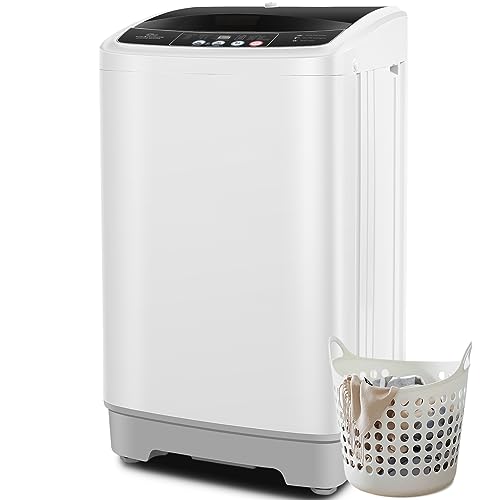 Nictemaw Portable Washing Machine 17.8Lbs Large Capacity 2.4 Cu.ft Portable Washer Machine with 10 Programs and 8 Water Levels Selections Mini Washing Machine for Apartment, Home, Dorms, Rv