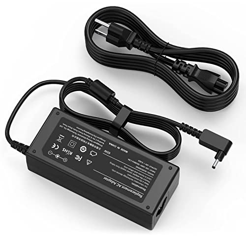 65W N15Q8 N15Q9 Laptop AC Adapter Charger for Acer ChromeBook C720 C720P R11 R13 CB3 CB5 CB5-571 C730E C731 C738T C740 N16P1 ADP-45FE F, Aspire chromebook 11 C740-C4PE A13-045N2A PA-1450-26 19V 2.37A