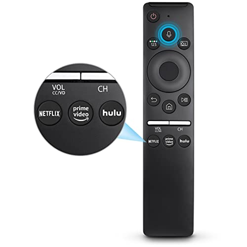 Replacement Voice Remote for Samsung-TV-Remote Compatible for All Samsung with Voice Function Smart Curved Frame QLED LED LCD 8K 4K TVs