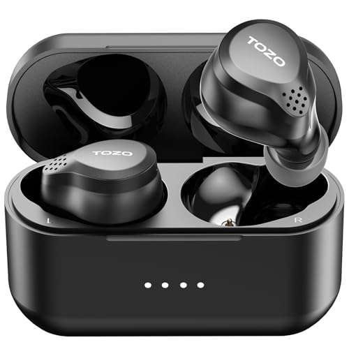 TOZO NC7 All-Function Hybrid Active Noise Cancelling Wireless Earbuds, Bluetooth 5.3 Headphones with Ultra Long 72H Playtime, in-Ear Detection, App Customization, Immersive Sound Deep Bass Headset