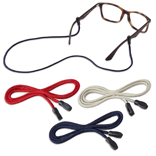 Peeper Keepers Eyeglass Supercord Retainer, American Pride, 3 Pack Mix